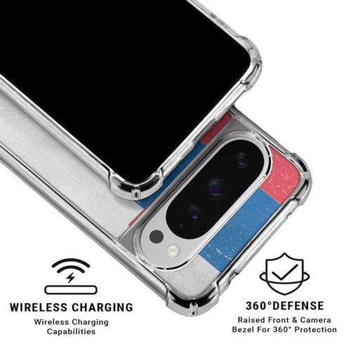 Slovenia Flag Distressed Google Pixel 10 Pro Clear Case